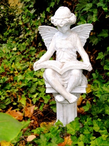 Reading Fairy statue in our garden. (All photos by Marylin Warner)