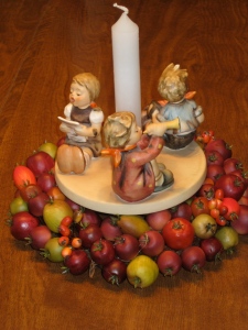 Hummel figurine of children singing and playing instruments.  (photo by Marylin Warner)