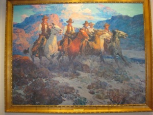 "Riders of the Dawn" - by Frank Tenney Johnson, 1935 (all photographs by Marylin Warner, with permission by the Broadmoor Hotel)