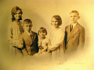 Grandma Hoover's five children.