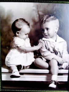 Mary and Ray's children, Marylin and David, as young children.