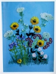 Marylin's 20"x26" framed Mixed Wildflowers, 1973