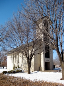 The Eisenhower Chapel, where Ike, Mamie, and their first son are buried.