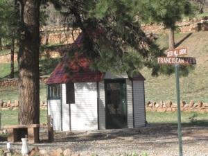 Preserved TB house on grounds.  1909-1947, over 12,000 TB patients stayed in Colorado TB houses to breathe in the high altitude's dry air and healing properties.
