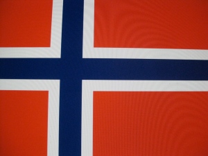 The national flag of Norway, adopted July, 1821