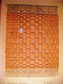 "Weaver's Dream" ~ the only woven wall art I own. (Pictures by Marylin Warner)