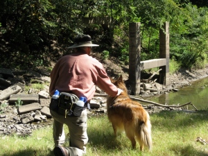 Maggie was born a Kansas dog, but she was Jim's favorite Colorado hiking buddy.