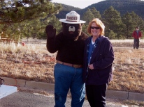 Even Smokey the Bear likes Sunshine when I drive her as a volunteer for the U.S. Forest Service. (pictures by Jim Warner)