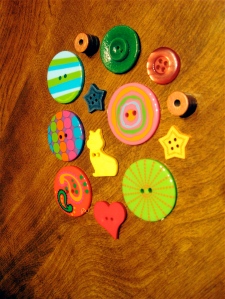 Kids' fun buttons.