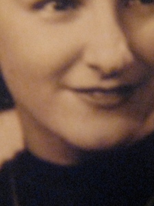My mother's nose at 23. (All photos and copies property of Marylin Warner)