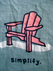 chair tee-shirt simplify