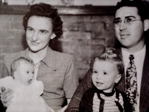 1949 ~ Ray and Mary and their family, daughter Marylin and son David