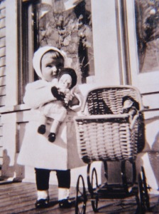 1920 ~ Mary "Ibbeth" and her doll baby.